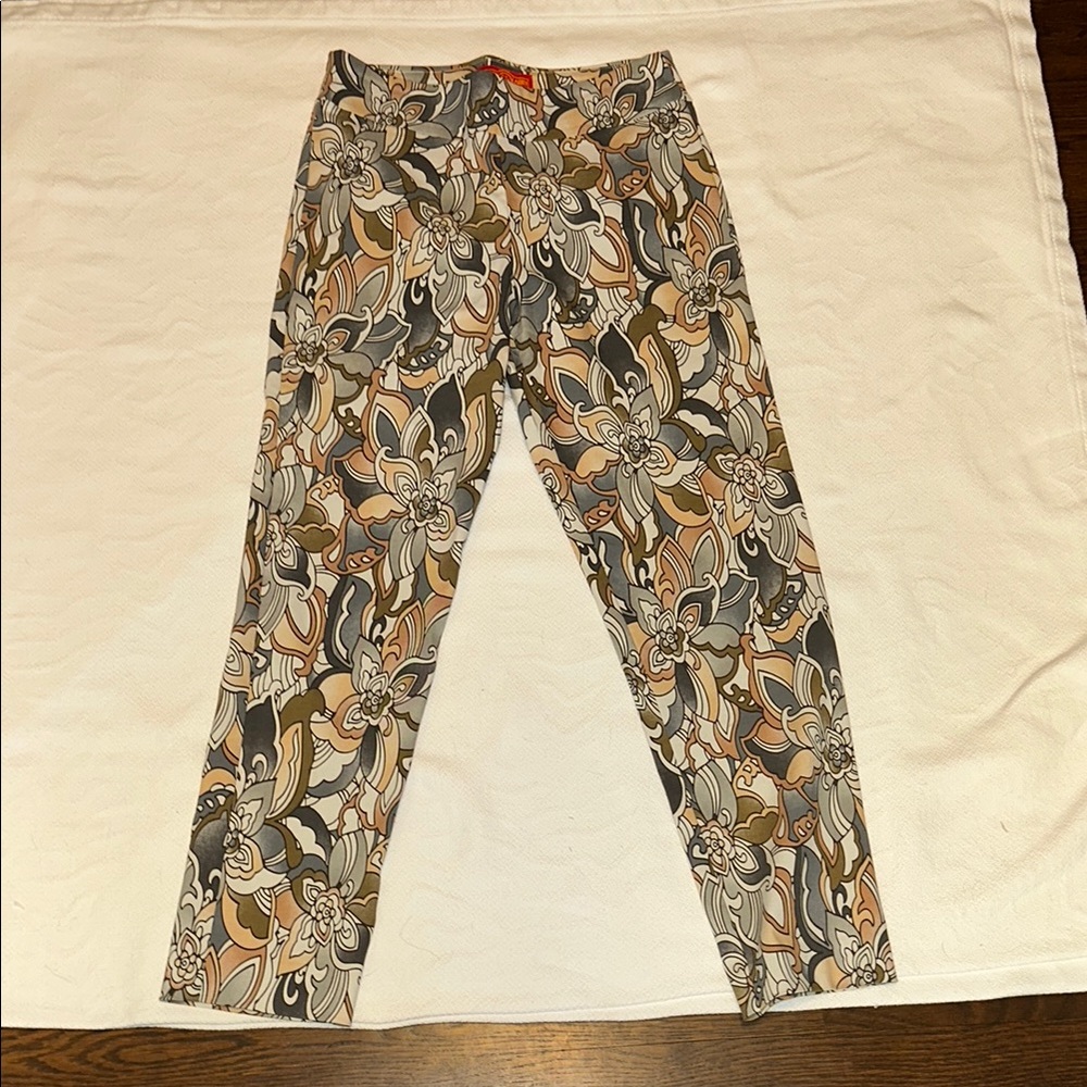 Krazy Larry Floral Patterned Ankle Pants